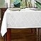 SASTYBALE Jacquard Tablecloth Flower Patterns Polyester Table Cloth Spill Proof Wrinkle Resistant Table Cover for Kitchen Dining Tabletop White RectangleOblong 52 x 70 46 Seats