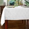 SASTYBALE Jacquard Tablecloth Flower Patterns Polyester Table Cloth Spill Proof Wrinkle Resistant Table Cover for Kitchen Dining Tabletop White RectangleOblong 52 x 70 46 Seats