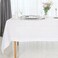 D'Moksha Homes Classic Linen by DMoksha White Tablecloth Rectangle Tablecloth 60 x 120 Inch 100 Pure Linen Machine Washable Long Table Cloth Summer Fathers Independence Day