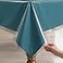 Romanstile 100 Waterproof Clear Plastic Tablecloth Vinyl Rectangle PVC Table Cloths Protector Spill Oil Proof Wipe Clean Transparent Table Cover for DiningCampingParties 60 x 120 Crystal Clear