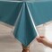 Romanstile 100 Waterproof Clear Plastic Tablecloth Vinyl Rectangle PVC Table Cloths Protector Spill Oil Proof Wipe Clean Transparent Table Cover for DiningCampingParties 60 x 120 Crystal Clear