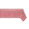 DII Checkered Tabletop Collection 100 Cotton Machine Washable Tablecloth 60x120 Red