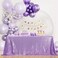 B-COOL BCOOL Rectangle Sequin Tablecloth Lilac Sparkle Tablecloth Glitz Tablecloth Sequin Table Cloth for Romantic Birthday Party Event Lavender 90x132 inches
