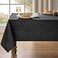 Decorelia Black Extra Large Cloth Table Cloths for Rectangle TablesWaterproof Washable Dinning Table Cover Protector for Birthday Party Camping WeddingOblong 60 x 144 Inch 1214 Seats Black