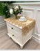 COMFEELING Bedside Tablecloth Lace Doilies for Side Table Cloth Runner Tabletop Dust Cover Bedroom Nightstand Decor