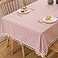TruDelve Cloth Rectangular Tablecloth Red and White Striped Tablecloth with Tassels Boho Tablecloths for Rectangle Tables Red86x55Rectangular