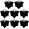JALANCY 8 Pack 5FT Round Spandex Tablecloth 60 Black Table Cover Round Table Cloth Washable Wrinkle Resistant Fitted Stretch Table Cover for Wedding Party Birthday Banquet Bar Events