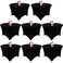 JALANCY 8 Pack 5FT Round Spandex Tablecloth 60 Black Table Cover Round Table Cloth Washable Wrinkle Resistant Fitted Stretch Table Cover for Wedding Party Birthday Banquet Bar Events