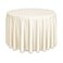 Lann's Linens Lanns Linens 108 Round Premium Tablecloth for WeddingBanquetRestaurant Polyester Fabric Table Cloth Ivory