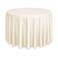 Lann's Linens Lanns Linens 108 Round Premium Tablecloth for WeddingBanquetRestaurant Polyester Fabric Table Cloth Ivory