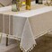 Deep Dream Tablecloths Waterproof Table Cloth Linens Wrinkle Free AntiFading Rustic Table Cover Decoration for Kitchen Dinning ChristmasRectangleOblong 55x1401214 Seats Light Coffee