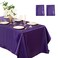 Horbaunal 2 Pack Purple Satin Tablecloth 60 x 102 Inches Rectangle Satin Table Cover Bright Silk Table Cloth Smooth Table Decoration for Wedding Party Banquet