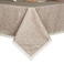 GLORY SEASON Linen Rustic Burlap Washable TableclothSolid Heavy Weight Tan 55 x 70 Rectangle Overlay Lace Edge Table Cover for Kitchen Dinning Decoration