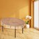 FeelingWarm Clear Table Protector Clear Vinyl Table Cover Protective Plastic Covering Transparent Tablecloth Waterproof 54 X 72 Oval