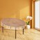 FeelingWarm Clear Table Protector Clear Vinyl Table Cover Protective Plastic Covering Transparent Tablecloth Waterproof 54 X 72 Oval