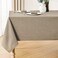 Veblandy Rectangle Tablecloth Linen Textured Waterproof Stain Resistant Table Cloth Wrinkle Free Decorative Fabric Farmhouse Table Cover for DiningPartyBuffetWedding 60 x 104 Inch Mocha