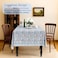 CPC COTTON PRINT CLUB CPC Tablecloth 100 Cotton 60x60 Inch Indian Block Print Square Table Cover Table Cloth for Weddings SpringSummer Barbeque Indigo Blue