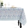 CPC COTTON PRINT CLUB CPC Tablecloth 100 Cotton 60x60 Inch Indian Block Print Square Table Cover Table Cloth for Weddings SpringSummer Barbeque Indigo Blue
