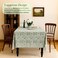 CPC COTTON PRINT CLUB CPC Tablecloth 100 Cotton 70x108 Inch Indian Block Print Rectangle Table Cover Green Table Cloth for Weddings SpringSummer Barbeque Agate Green
