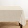 Elrene Home Fashions Monterey Linen Inspired Water and StainResistant Vinyl Tablecloth with Flannel Backing 60 inches X 102 inches Rectangle Ivory