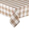 DII Buffalo Check Collection Classic Farmhouse Tablecloth 60 x 104 Stone
