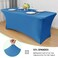 Obstal 6ft Stretch Spandex Table Cover for Standard Folding Tables 2 Pack Universal Rectangular Fitted Tablecloth Protector for Wedding Banquet and Party72L x 30W x 30H Inches Aqua 2pc