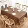 Walrus Heavy Duty Vinyl Tablecloth with Flannel Backing Waterproof OilProof Plastic Table Cloth StainResistant Wipeable Rectangle or Square Table Cover for Indoor and Outdoor Wood 60X102 Inch