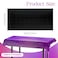 Just Shimmer 2 Pcs Black Purple Holographic Laser Tablecloths Iridescence Shiny Table Covers 40 x 108 Halloween Decorations Space Plastic Table Cloths for Birthday Party Wedding Events Supplies