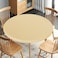 Obstal Fitted Round Table Cloth Reversible Waterproof Stain Resistant Elastic Stretch Tablecloth Wipe Clean Table Cover for OutdoorIndoor Use Fits Round Tables up to 30 36 Diameter Champgane