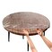 LIBERECOO Clear Round Fitted Vinyl Tablecloth with Elastic Edge Heavy Duty 015mm PVC Waterproof Table Cover Protector Fits 3335 Diameter Tables
