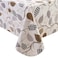 Walrus Heavy Duty Vinyl Tablecloth with Flannel Backing Waterproof OilProof Plastic Table Cloth StainResistant Wipeable Rectangle or Square Table Cover for Indoor and Outdoor Leaves 54X54 Inch