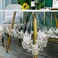 Jeloris Plastic Clear Rectangle Tablecloth Vinyl PVC Waterproof Tablecloth Embroidered Lace Edge Transparent Table Cover for Kitchen Dining Coffee Table 60x78 inch Khaki Fan