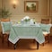 Ridhi Basil Green 60x60 Inches Square 100 Cotton Hand Block Print Tablecloth Washable Halloween ThanksgivingChristmas PartiesWedding UseFall dcor Farmhouse Dining Dinner Tablecloth