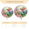 YEYE JUICE Round Fitted Tablecloth with Elastic Outdoor Tablecloth for 45 56 Tables Waterproof Round Table Cover for Indoor Dinner Picnic Camping Yard Hummingbird