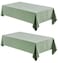 Veblandy 2 Pack Rectangle Tablecloth 60x120 inch Water Resistant Wrinkle Free Linen Textured Table Cloth Washable Decorative Fabric Table Cover for Dining Party and Camping Sage Green