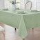 Veblandy 2 Pack Rectangle Tablecloth 60x120 inch Water Resistant Wrinkle Free Linen Textured Table Cloth Washable Decorative Fabric Table Cover for Dining Party and Camping Sage Green