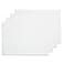Solino Home White Cotton Linen Placemats Set of 4 Dining Table Mats for Indoors Outdoors Machine Washable Placemats 14 x 19 Inch for Summer Decor 4th of July Dru