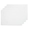 Solino Home White Cotton Linen Placemats Set of 4 Dining Table Mats for Indoors Outdoors Machine Washable Placemats 14 x 19 Inch for Summer Decor 4th of July Dru
