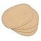Noctiflorous Woven Oval Braided Placemats Set of 412 x 175 Inch Washable NonSlip Heat Resistant Table Mats for Kitchen and DiningBeige Brown 4