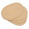 Noctiflorous Woven Oval Braided Placemats Set of 412 x 175 Inch Washable NonSlip Heat Resistant Table Mats for Kitchen and DiningBeige Brown 4