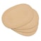 Noctiflorous Woven Oval Braided Placemats Set of 412 x 175 Inch Washable NonSlip Heat Resistant Table Mats for Kitchen and DiningBeige Brown 4