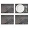 Pimpernel Midnight Slate Collection Placemats Set of 4 157 x 117 Rectangular CorkBacked Mats with Heat Stain Resistant Lacquer Finish Durable Dining Table Decorative Protectors