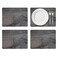 Pimpernel Midnight Slate Collection Placemats Set of 4 157 x 117 Rectangular CorkBacked Mats with Heat Stain Resistant Lacquer Finish Durable Dining Table Decorative Protectors