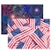Iconikal 22Count Patriotic Disposable Paper Placemats 2Sided Reversible American Flag Fireworks 14x10 Inch for 4th of July Parties