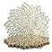 OCCASIONS FINEST PLASTIC TABLEWARE Occasions 10 Pack Gold Placemats Round 15 Inch Reusable Pressed Vinyl Metallic Leaf Wipeable Heat Resistant NonSlip Charger Plates for Wedding Party Dinner Holiday T