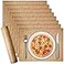 Eaasty 100 Pcs Disposable Burlap Printed Paper Placemats 158 x 118 Inches Rustic Craft Printed Paper Placemats Rectangle Table Mats for Vintage Country Farmhouse Setting Dinner Kitchen Wedding Party D