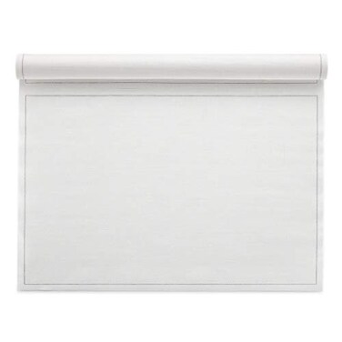 MY DRAP Washable and Reuseable Cloth Placemat 177 x 126 in 12 Per Roll Cotton Cream