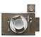 MY DRAP Washable and Reuseable Cloth Placemat 177 x 126 in 12 Per Roll Cotton Taupe