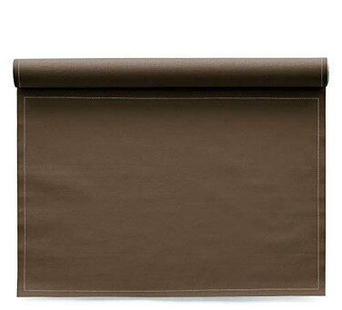 MY DRAP Washable and Reuseable Cloth Placemat 177 x 126 in 12 Per Roll Cotton Taupe