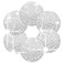 MochaDD Silver Placemats Silver Glitter Sparkle Placemats Set of 6 Sparkle Table Mats 154 inch for Holiday Party Wedding